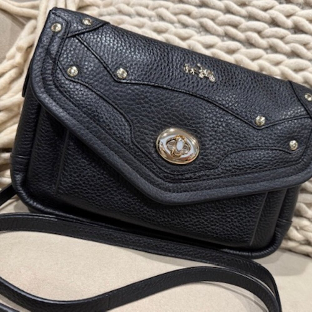 COACH Rhyder Pebbled Leather Crossbody